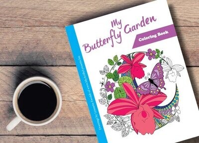 My Butterfly Garden Coloring Book for Adults and Children