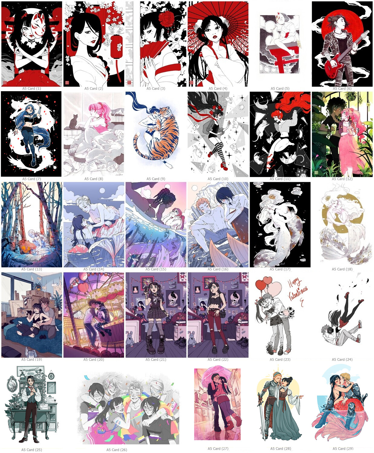 Original A5 Prints &amp; Golden Prints