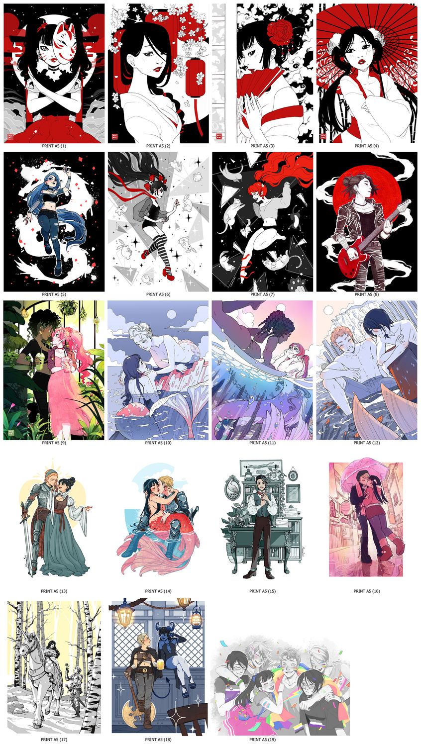 Original and Fanarts - A5 PRINTS