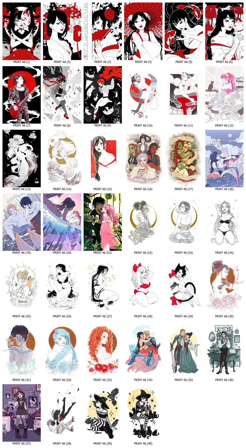 Original &amp; Fanart - A6 PRINTS