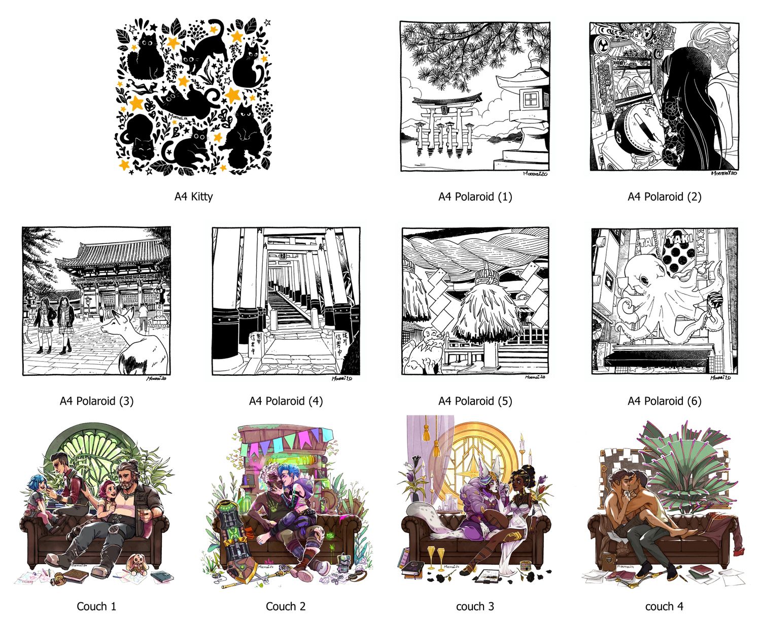 Original &amp; Fanart - A4 PRINTS