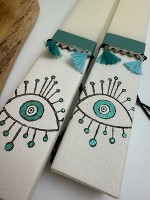 Osterkerze Duft Mati &amp; Armband Makrame