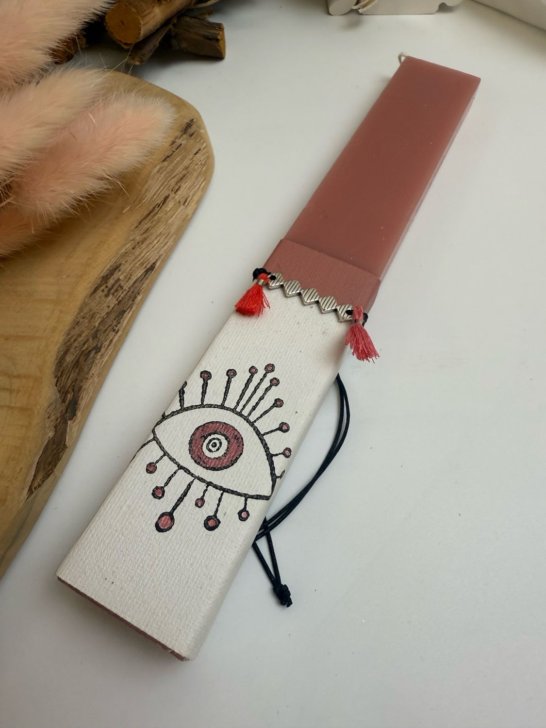 Osterkerze Duft Mati &amp; Armband Makrame