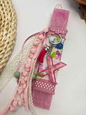 Osterkerze Duftkerze mit Resin Schlüsselanhänger