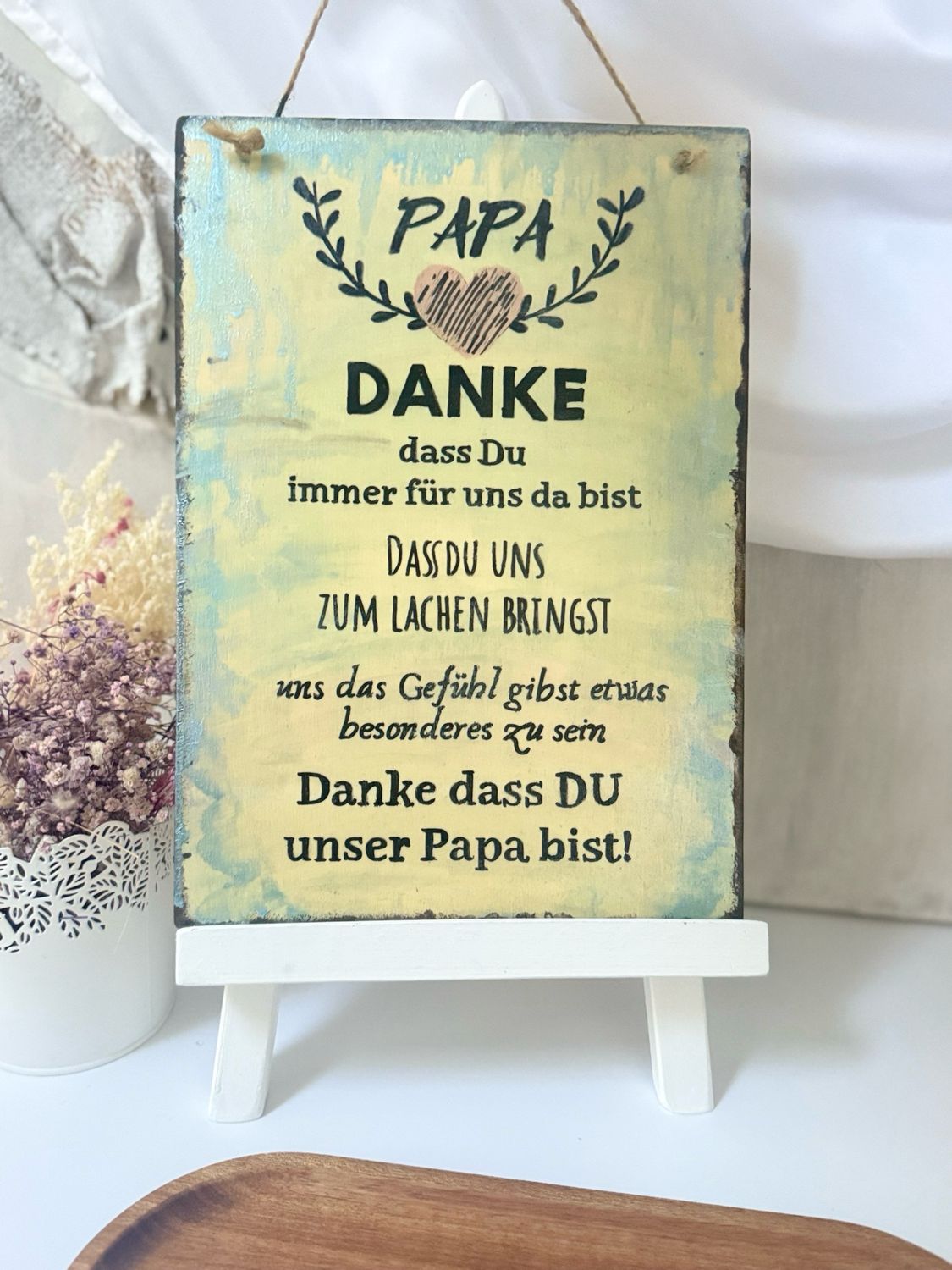 Holzschild Papa