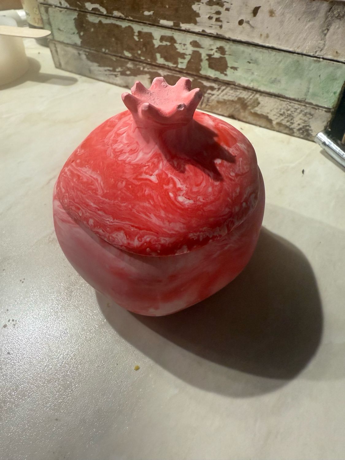 Granatapfel Kerzengefäß