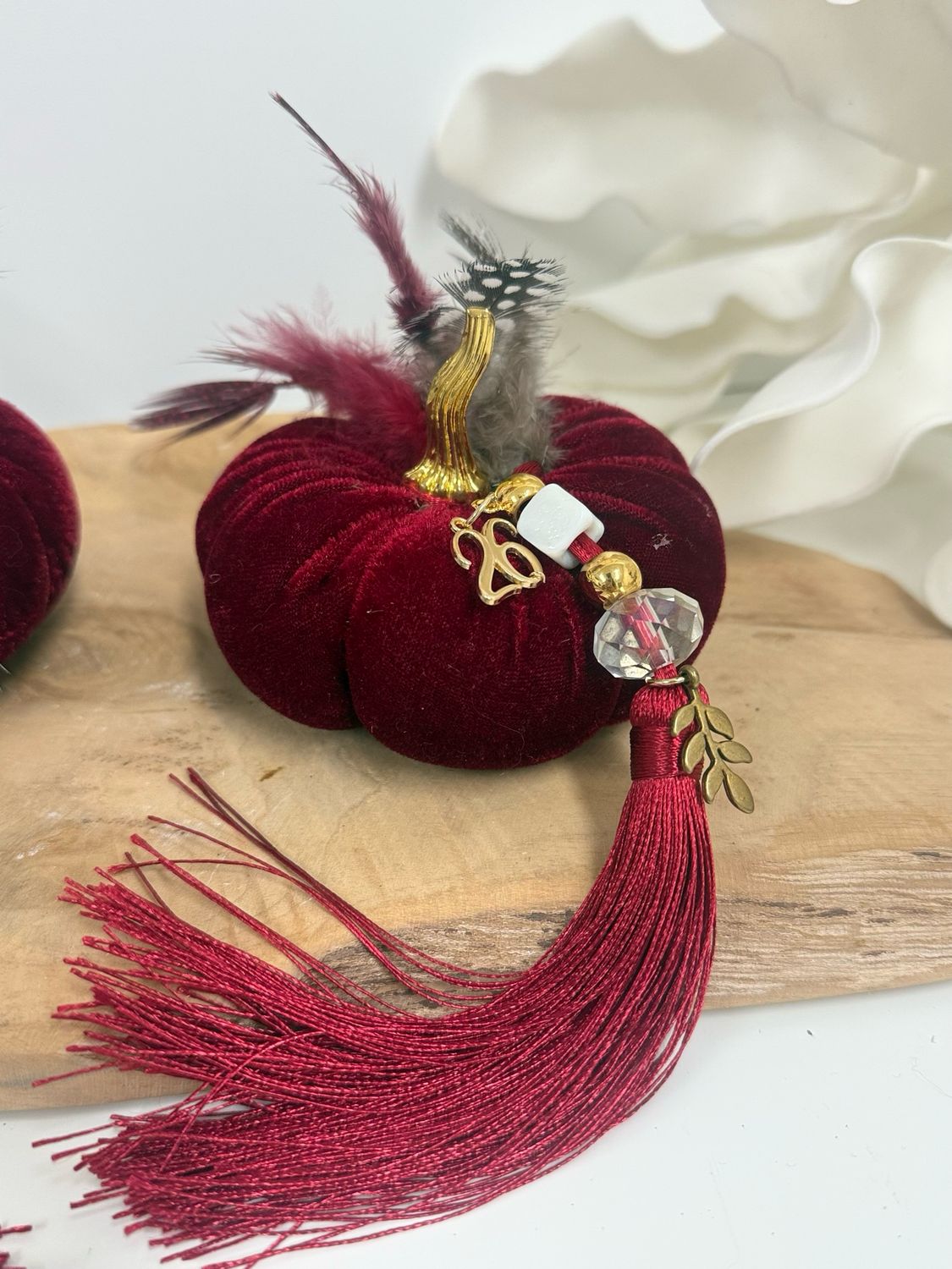 Kürbis Glücksbringer Bordeaux