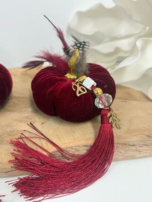 Kürbis Glücksbringer Bordeaux Kürbis Glücksbringer Bordeaux