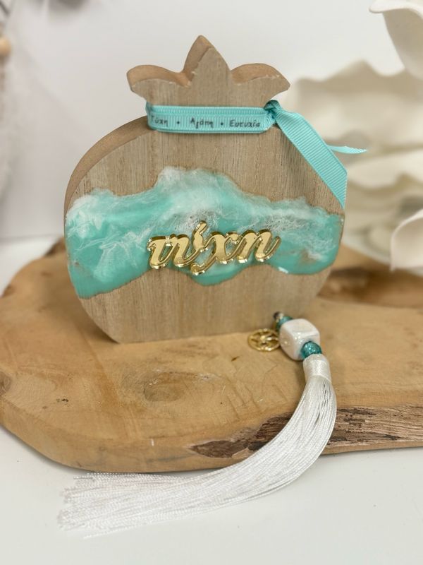 Granatapfel mit Epoxidharz Granatapfel mit Epoxidharz