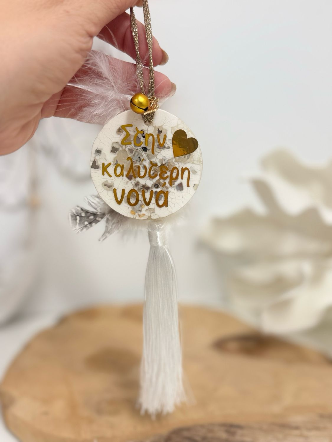 Personalisierte Weihnachtskugel Resin