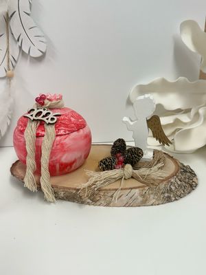 Set Granatapfel Kerze mit Engel Set Granatapfel Kerze mit Engel