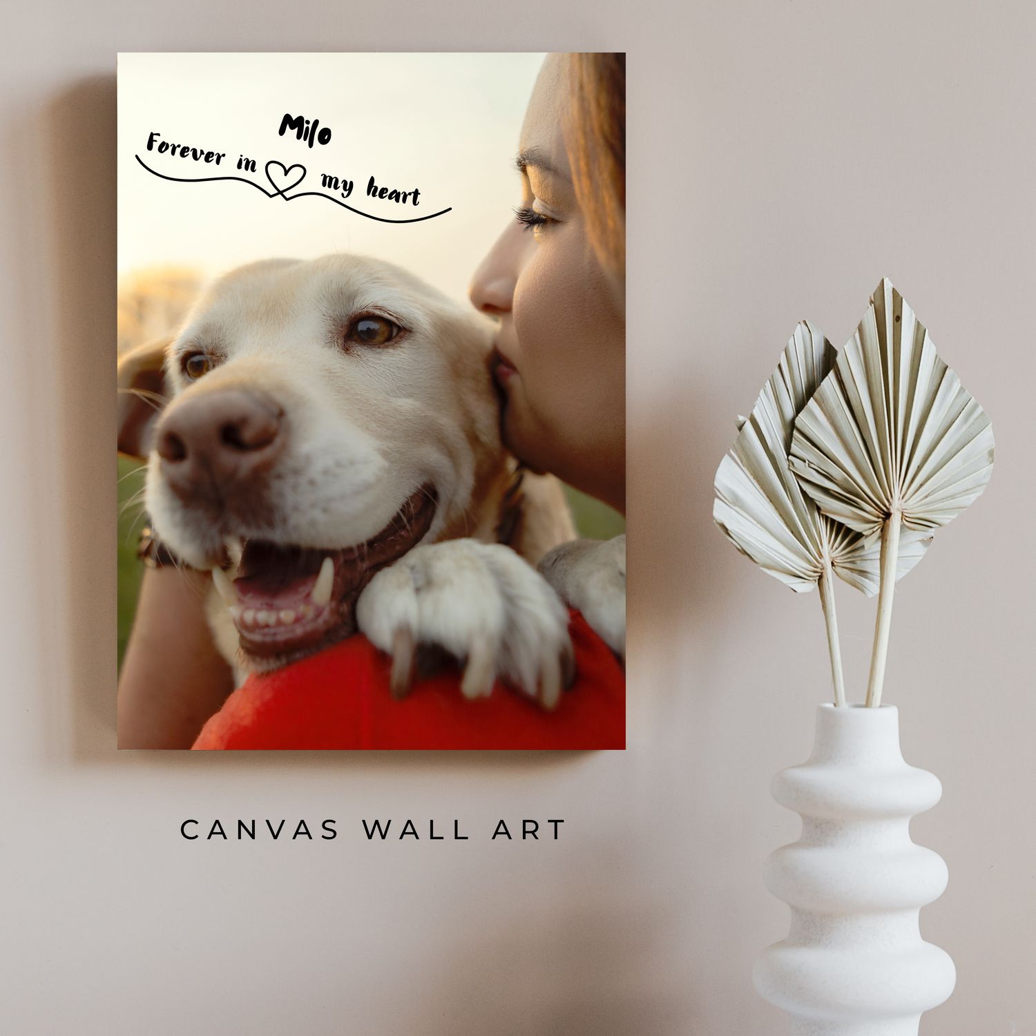 Kunstdruck auf Leinwand personalisiert