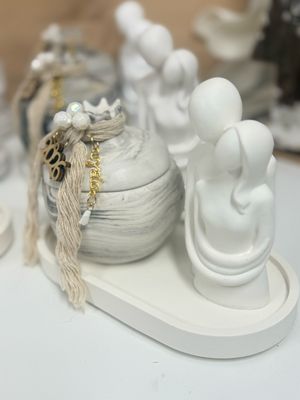 Set Granatapfel Untersetzer und Figur