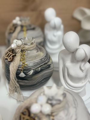 Set Granatapfel Untersetzer und Figur
