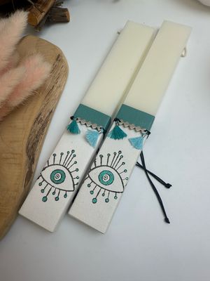 Osterkerze Duft Mati & Armband Makrame Osterkerze Duft Mati & Armband Makrame