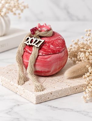 Granatapfel Rot Sojakerze 
