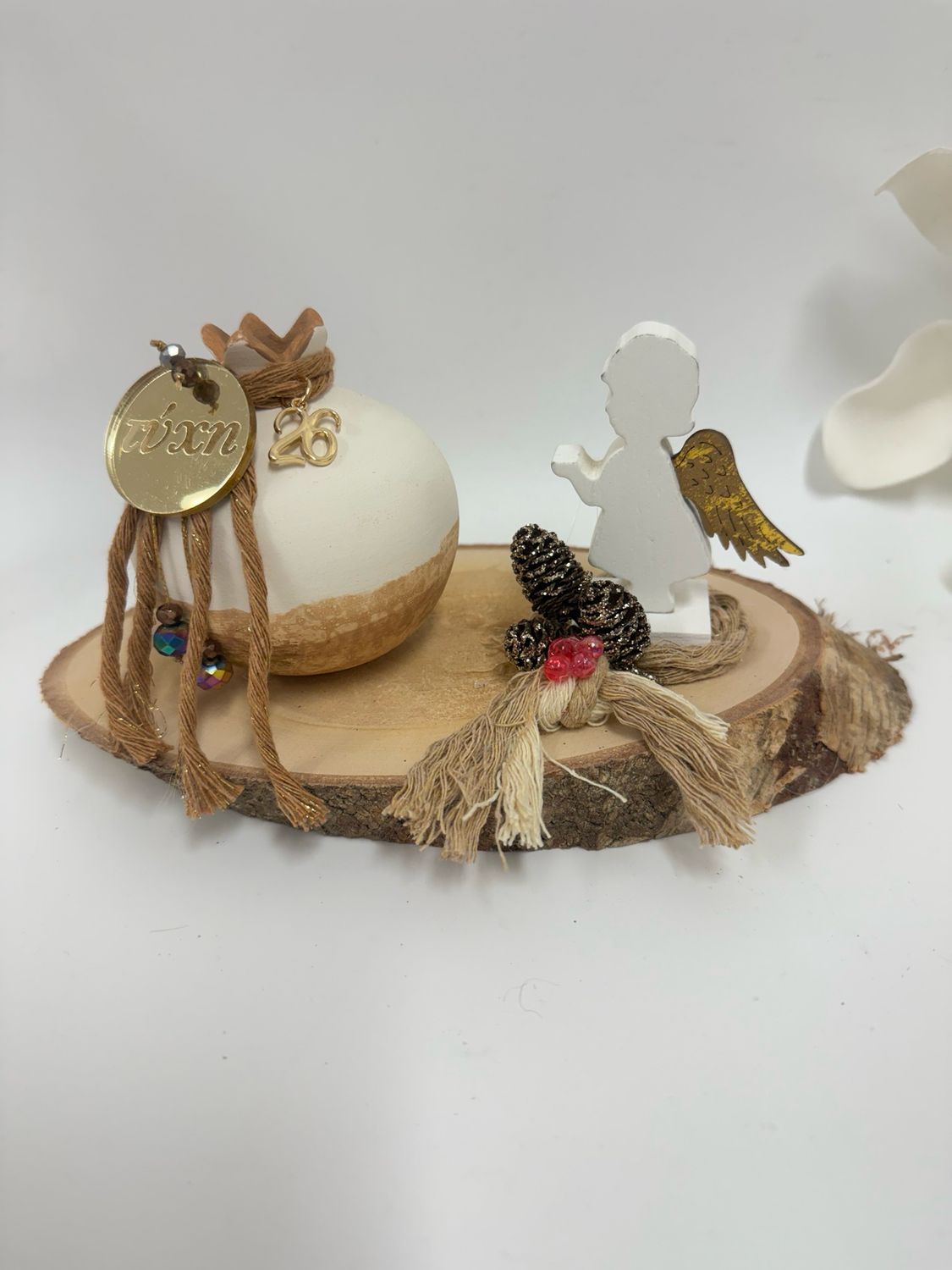 Glücksbringer Granatapfel mit Engel