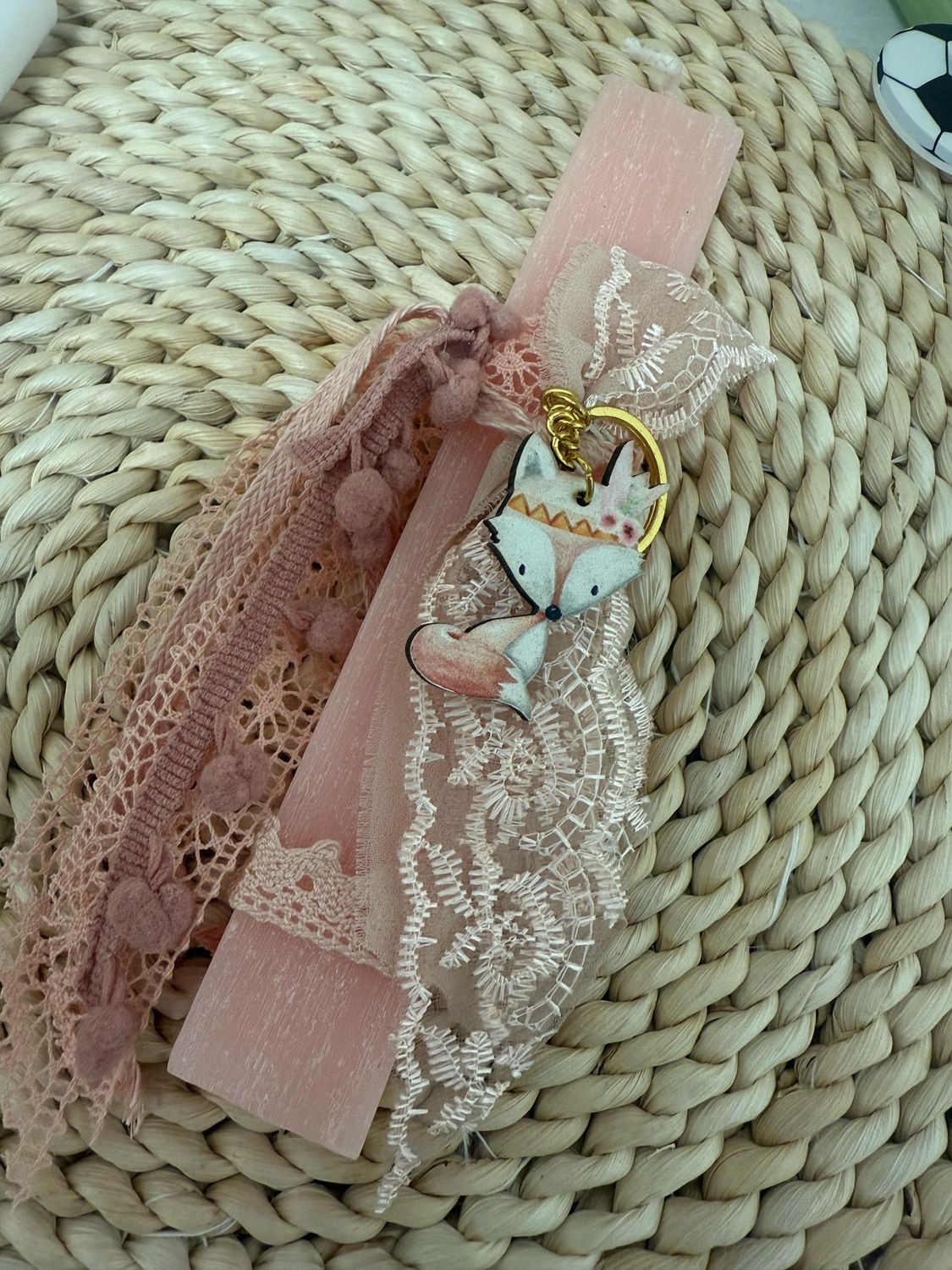 Osterkerze Fuchs Anhänger