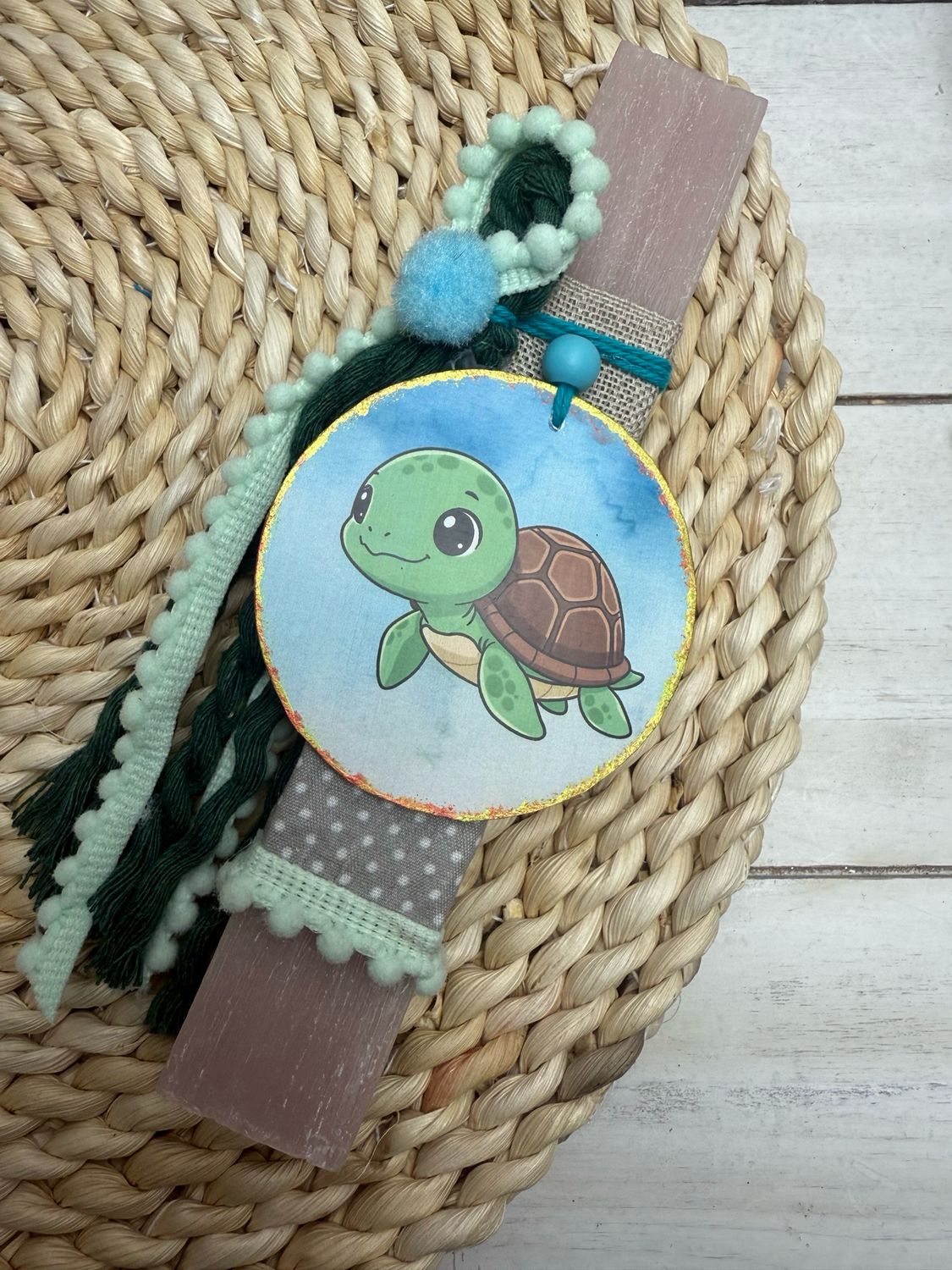 Osterkerze Schildkröte