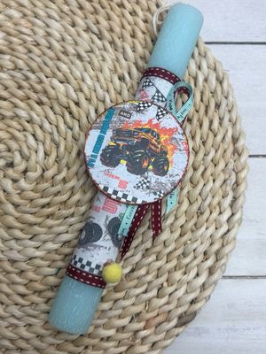 Osterkerze, Monster, Truck Osterkerze, Monster, Truck