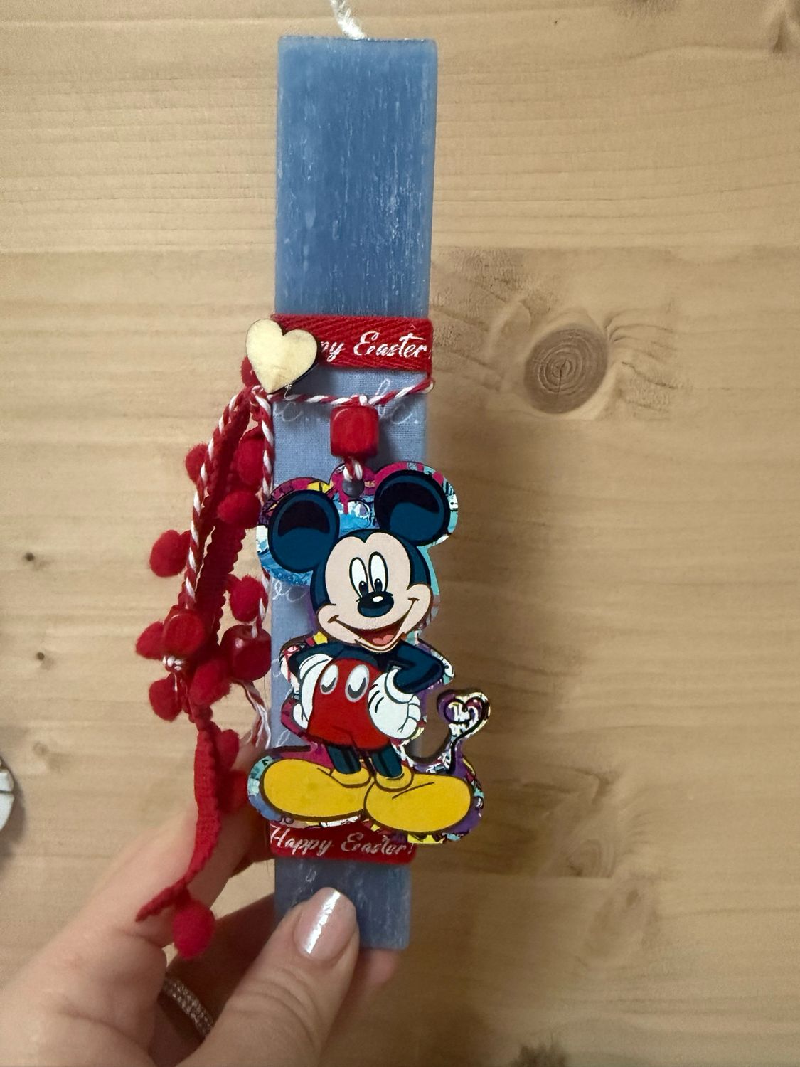 Osterkerze Maus, blau Osterkerze Maus, blau