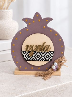 GlĂĽcksbringer, Granatapfel aus Holz GlĂĽcksbringer, Granatapfel aus Holz