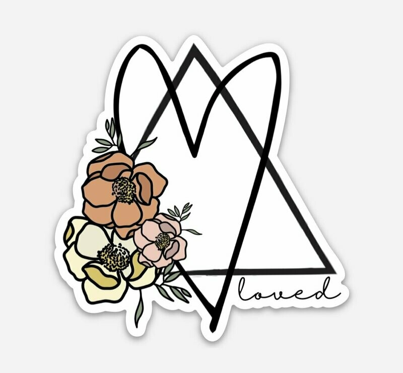 "Loved" Adoption Symbol Sticker