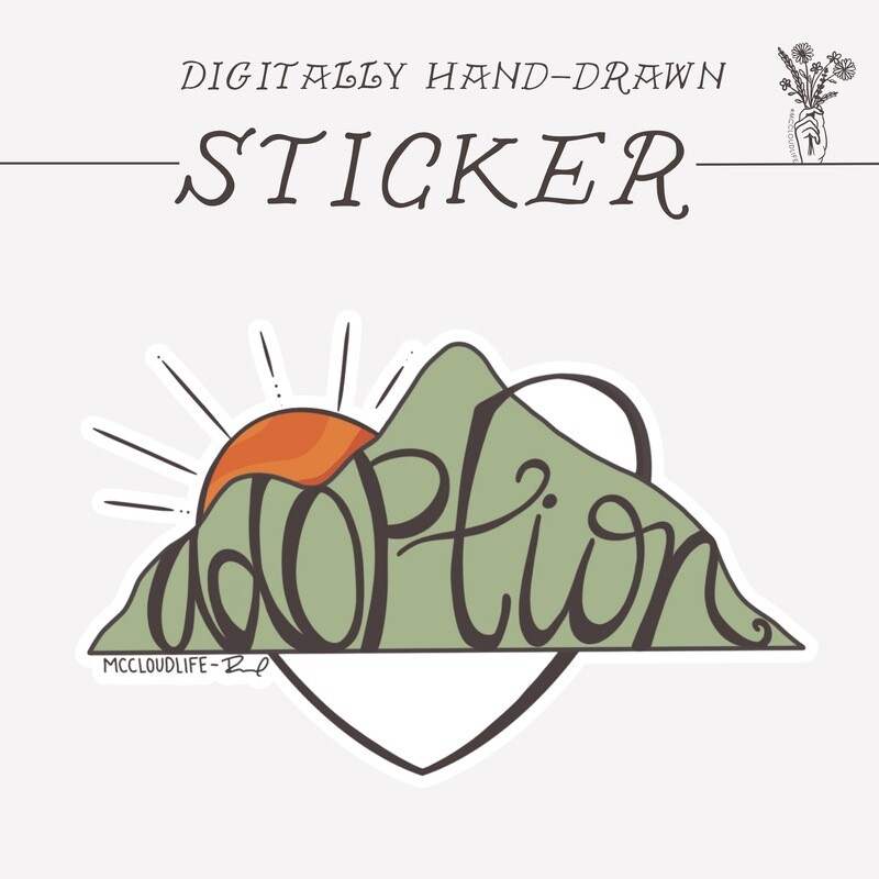Reimagined Adoption Symbol Sticker