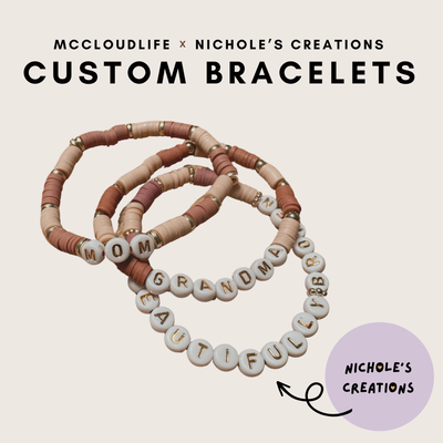 Custom Word or Name Bracelets | by Nichole's Creations