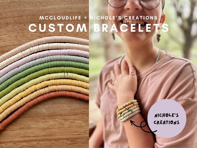 Custom Word or Name Bracelets | by Nichole's Creations
