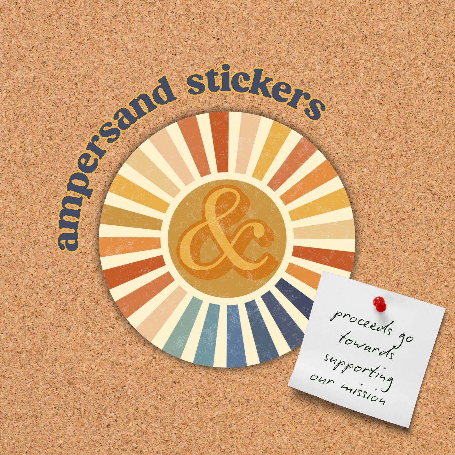 Ampersand (&) Logo Sticker