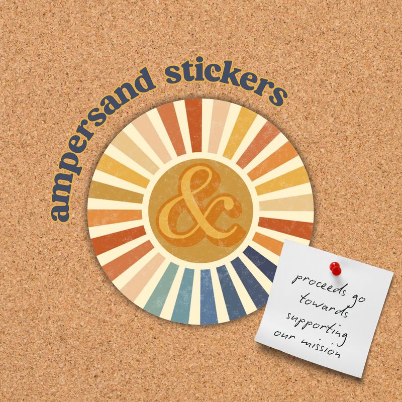 Ampersand (&) Logo Sticker