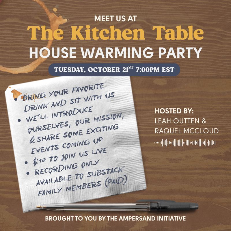 The Kitchen Table | October 21st