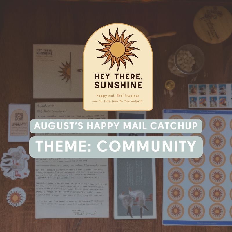 August Happy Mail Catchup (NOT a subscription)