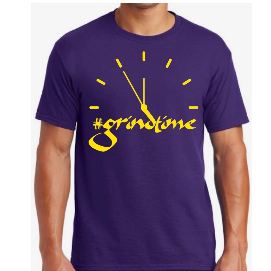 Purple/yellow Grindtime Tee