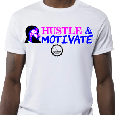 Hustle And Motivate/white