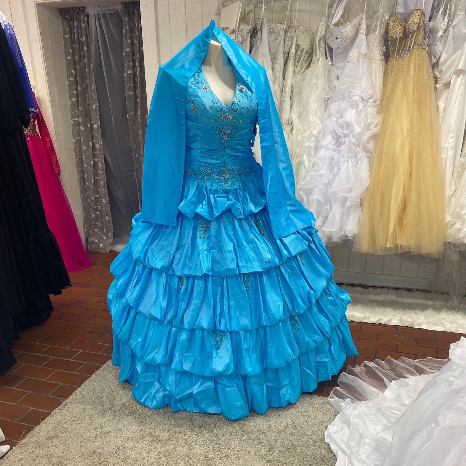 Baby Blue Sequin Dress