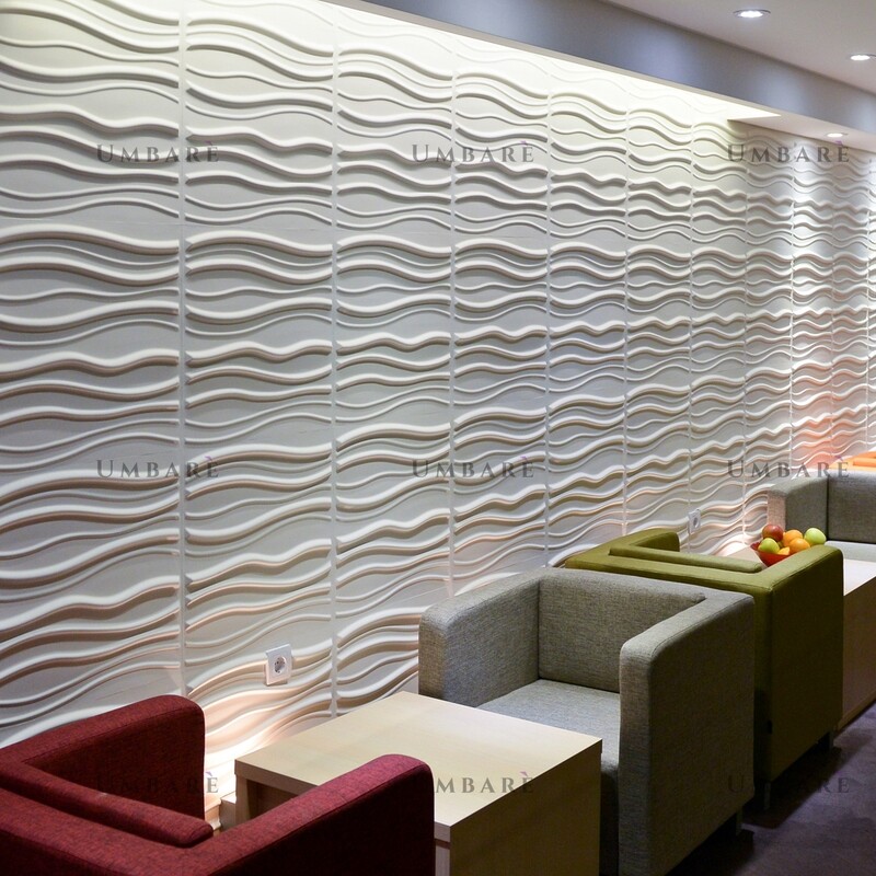 Accent Wall With 3D Panels