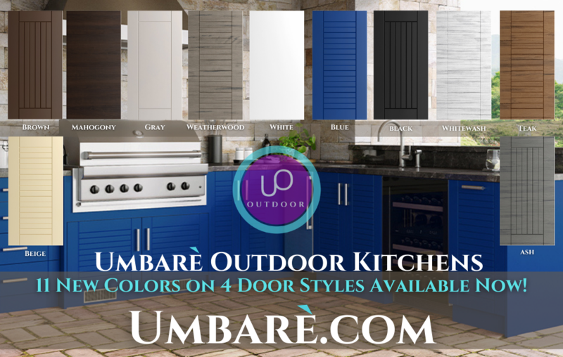 Outdoor Kitchen Umbare Polymer Cabinets