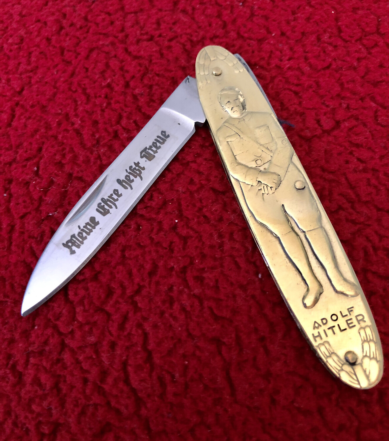 GERMAN WW2 POCKET KNIFE HITLER "Meine Ehre Heist Treue"