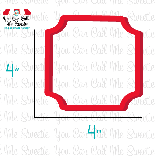 Sweetie Square Plaque Cutter