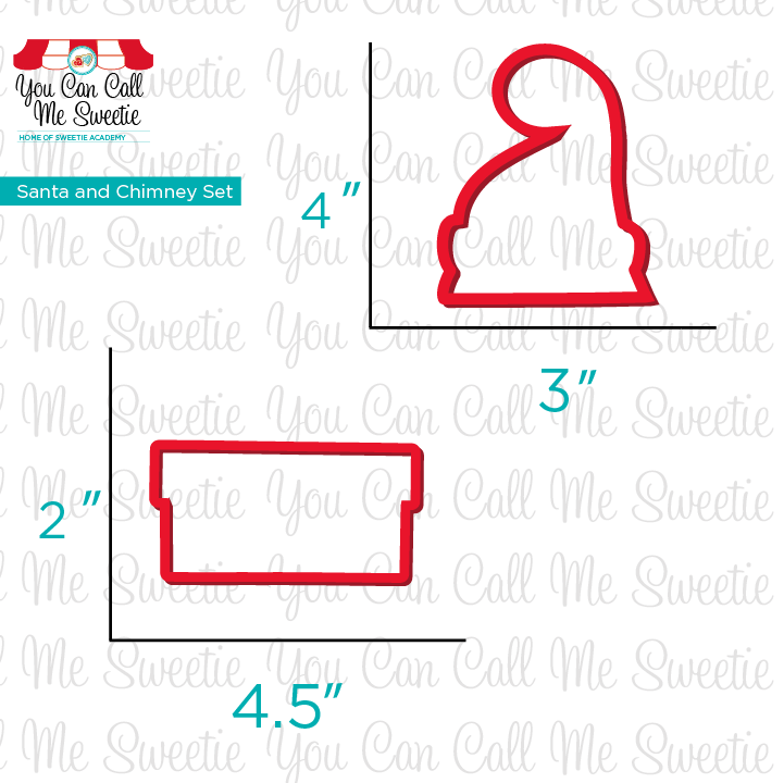 Santa and Chimney Set
