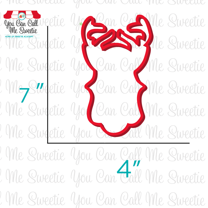 Reindeer with Glasses Plaque