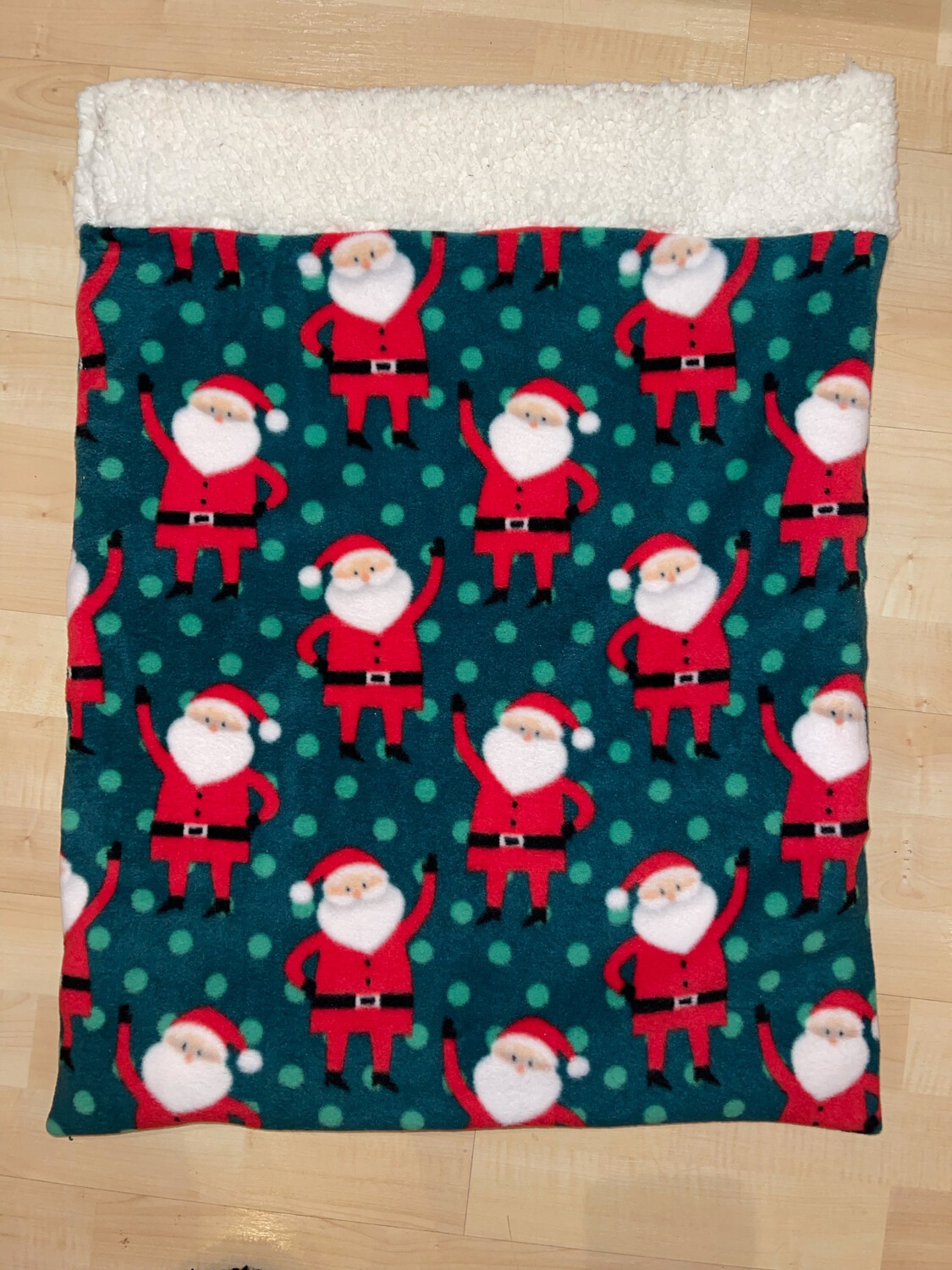 Sleeping Sack Jolly St Nick  Fleece With Sherpa Lining (Medium)