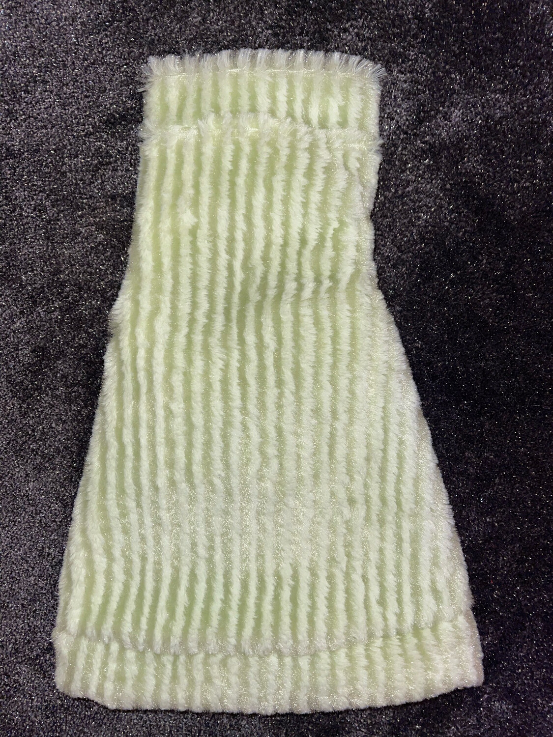Fuzzy Bunny - Cotton Candy Peridot Stripes (Medium)