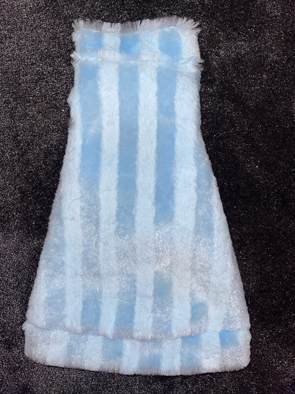 Fuzzy Bunny - Cotton Candy Blue Stripe (medium)