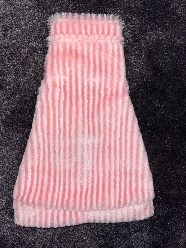 Fuzzy Bunny Candy Pink Stripes