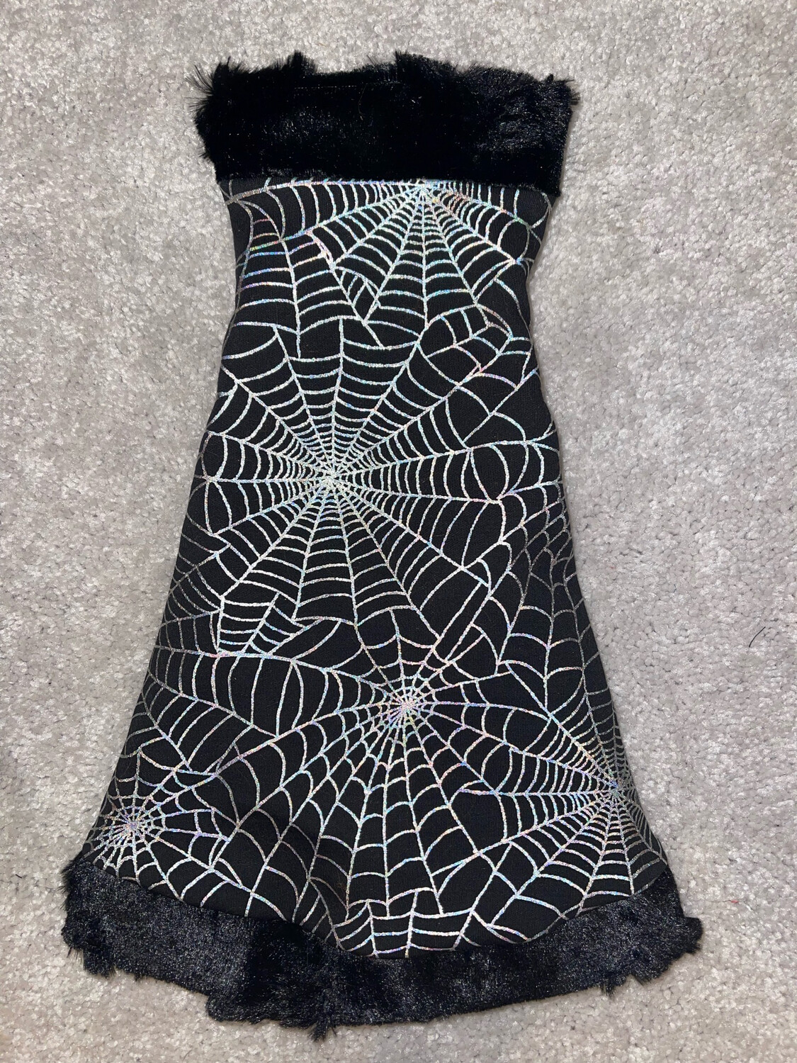 Venom W Short Black Faux Fur &amp; W Long Orange Fear