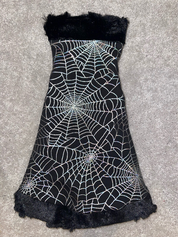 Venom W Short Black Faux Fur &amp; W Long Orange Fear