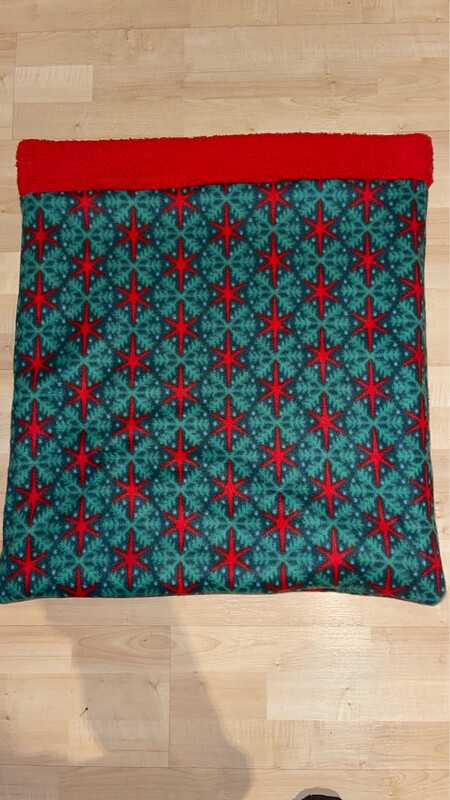 Sleeping Sack Star Of Wonder Fleece W Red Sherpa Lining (large)